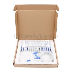 China Steel Tube 900um 1X4 PLC Splitter With SC/UPC Fiber Connectors on sale