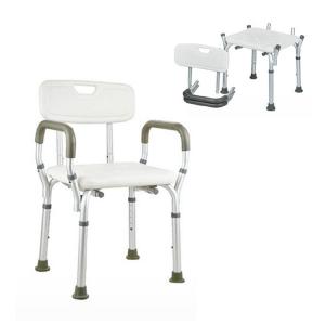 Wholesale Elderly Square Seat Bathroom Shower Chair Bath Seat with Back from china suppliers