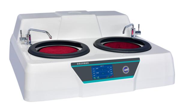 Touch screen metallographic sample grinding and polishing machine Double Discs