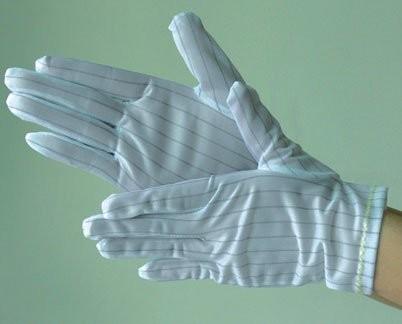 Quality 100% Cotton SMT Consumables Esd Gloves Anti Static Gloves For Electronics for sale