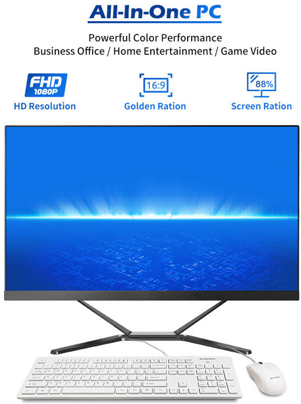 China manufacturer core i5 i7 i9 touch all-in-one all in one desk desktop pc computer supplier