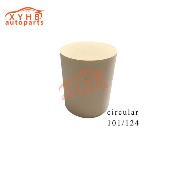 Ceramic Carrier Round High-Quality Three-Way Catalytic Filter Element Euro 1-5 Model: 101*124