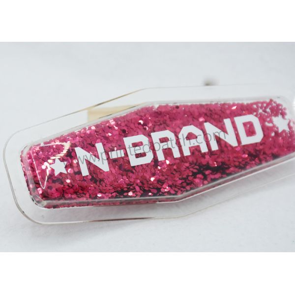 PVC 0.8mm TPU Bling Iron On Patches Double Sided Clamping
