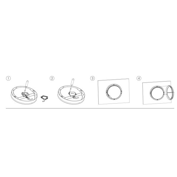 3000K 18W LED Flush Mount Ceiling Light for home