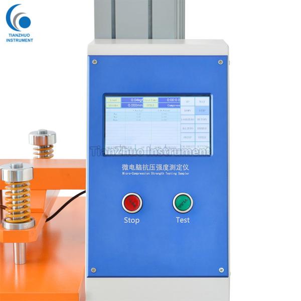 Carton Packaging Testing Instruments Stacking Strength Tester 7 Inch Touch