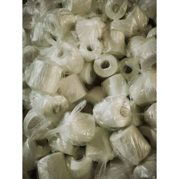 100 % spun Polyester Yarn 20/2/3 30/2/3 with white color Oeko Tex Certificate