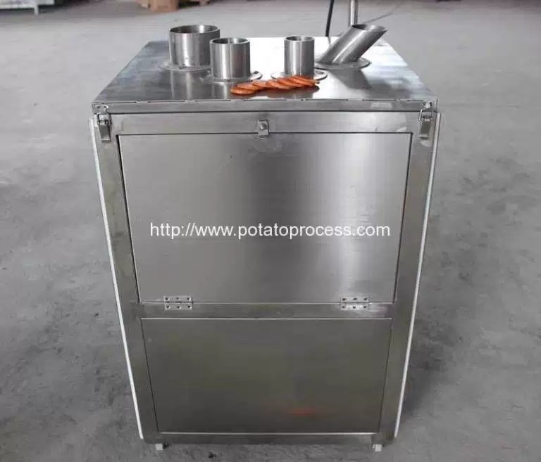 China Semi-Automatic Vertical Feeding Potato Chips Cutting Machine on sale