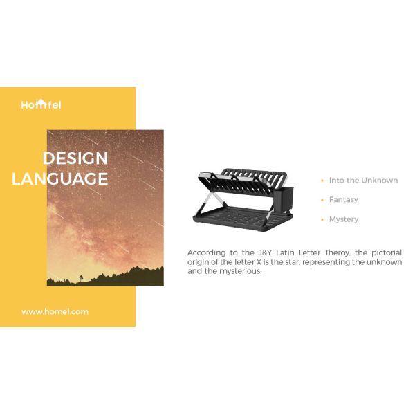 Foldable Kitchen Dish Rack Sustainable Metal Wire Utensil Holder for Storage and Drying