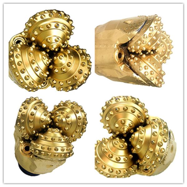 Metal Tricone Rock Bit , TCI Drill Bit API Thread Connection Larger Drill Cuttings