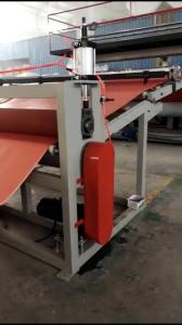 Red And Black Color Mat Making Machine , Door Mat Making Machine Spiral Feeder Type