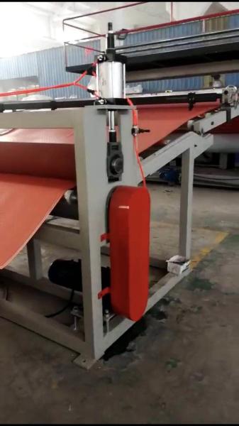 Quality Red And Black Color Mat Making Machine , Door Mat Making Machine Spiral Feeder Type for sale