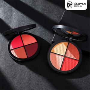 China Waterproof Face Makeup Blusher , 4 Color Highlighter Blush Contour Palette on sale