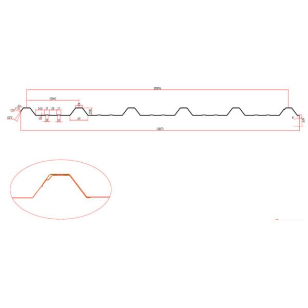 Professional Roof Panel Roll Forming Machine For Metal Trapezoidal Sheets
