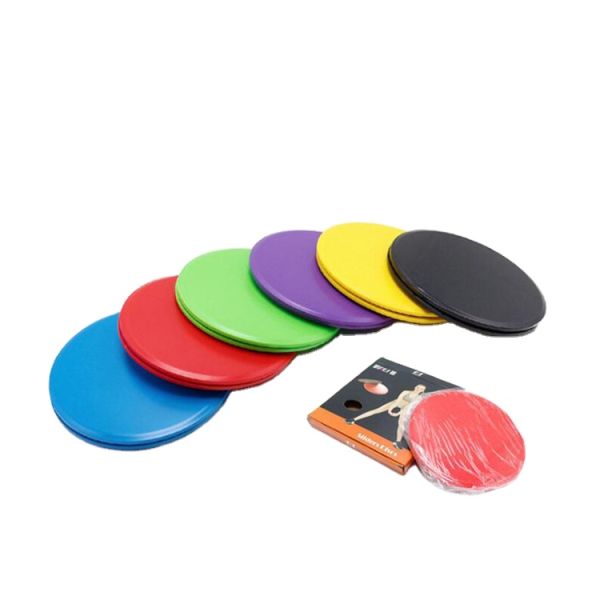 2PCS Sliding Slider Gliding Discs Indoor Exercise Plate Sliding Muscle Training Yoga Gliding