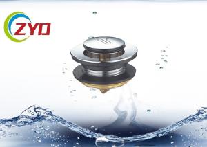 SS Material Pop Up Bathroom Sink Drain , Bathtub Pop Up Drain Without Overflow Hole