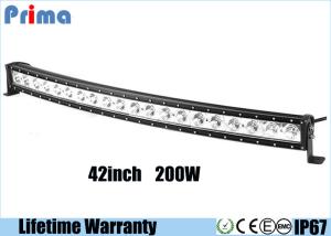 China Single Row 200W 42 Inch Cree Curved LED Light Bar For Jeep Off Road Vehicles on sale