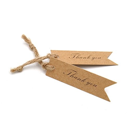 Handmade Self Adhesive Labels , Kraft Paper Price Tags Custom Size