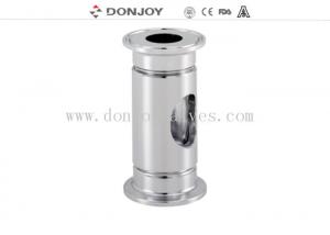 China SS316L / 1.4404 sanitary tubular sight glass with clamped connection 1/2 to DN10 on sale