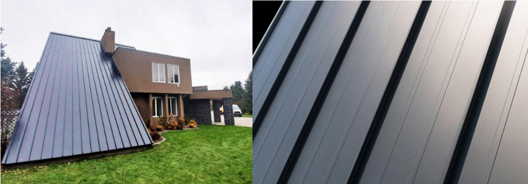 Application of the standing seam machine