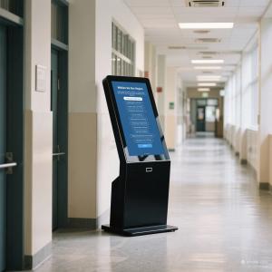 Wholesale Qunmao Wall Hanging 2k Wifi LCD Screen Mall Android Windows System Indoor School Digital Signage from china suppliers