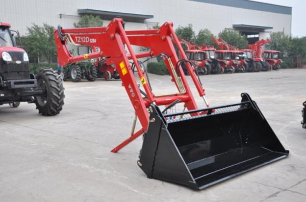 Quality TZ04D Farm Tractor Attachments , 0.16m3 Tractor Front End Loader Bucket for sale