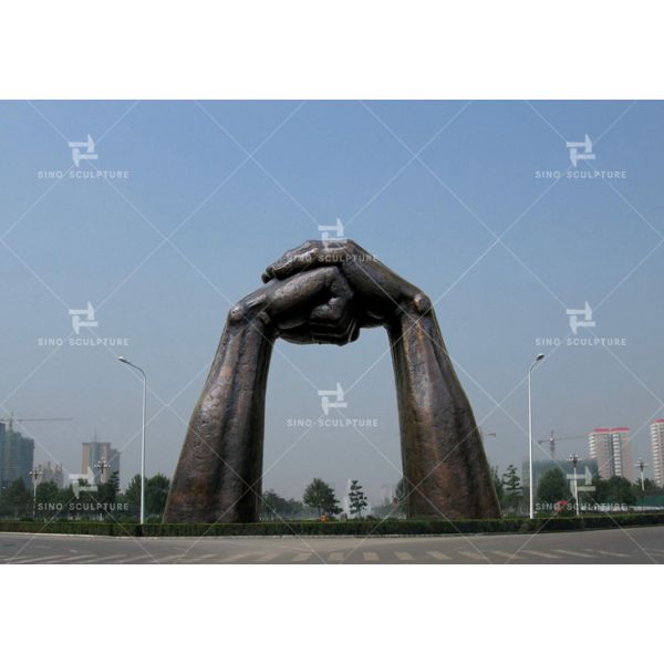 Rendering of the large outdoor bronze sculpture