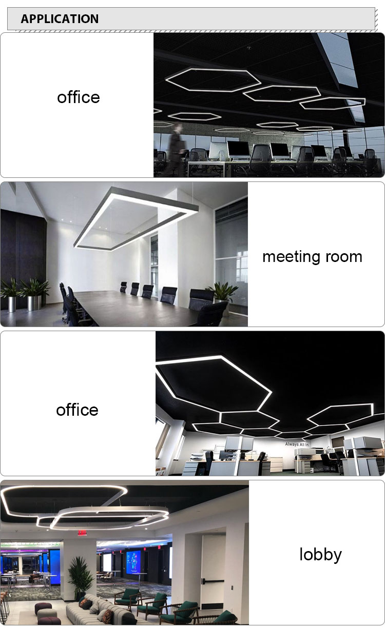 Circular Round LED Linear Lights Ip44 Remote Control For Office Decoration