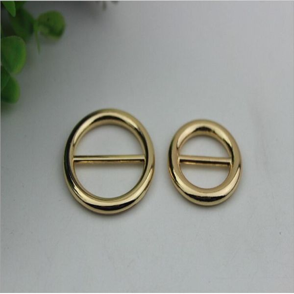 Bag hardware accessories manufacturer 25 mm / 20 mm gold metal adjustable buckle for handbag/garment