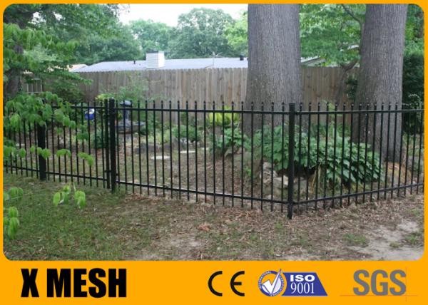 Quality Aluminium Alloy 2.4x2m Security Metal Fencing Maintenance Free Garden Balcony for sale