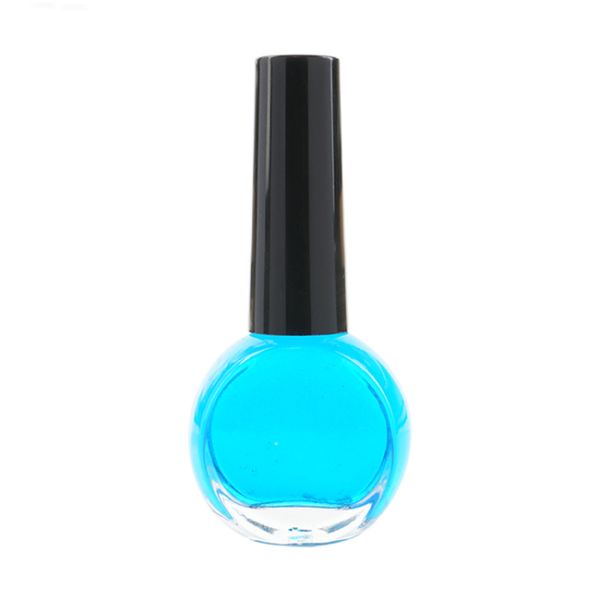 Bamboo Caps Empty Glass Nail Polish Bottles , 15ml Clear Nail Polish Bottle Customized