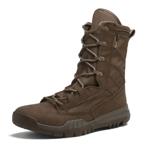Black Mens Brown Military Boots Desert Ultralight Breathable High Top Tactical