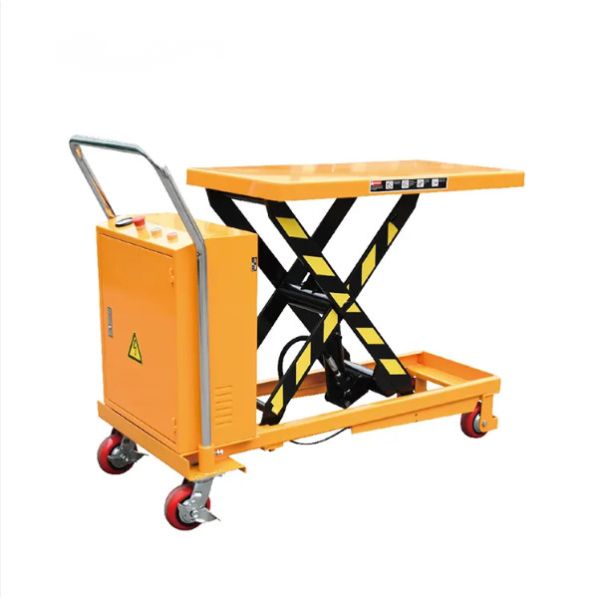 Heavy Duty 1000kgLifting 1m Electric Static Mobile Automatic Lift Tables Portable Scissor Lift Table Trolley