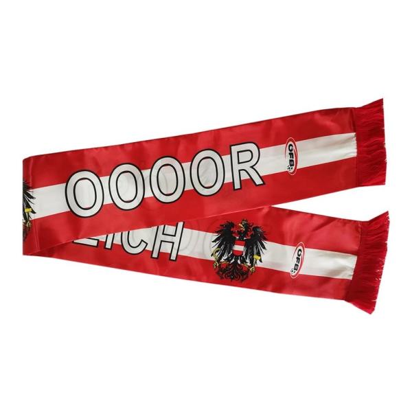 Quality Custom Soccer Scarfs  100D Polyester Scarf With Printed Pattern for sale