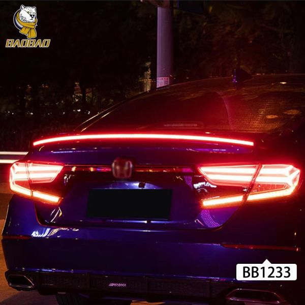 Carbon Fiber LED Tail Light Strip Red 1000LM For Car For Motorcycle