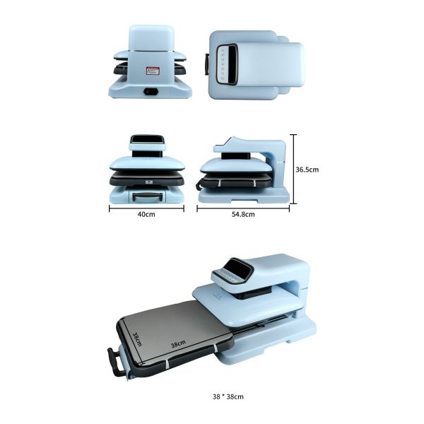 Intelligent Touch Panel Heat Transfer Machine Auto Press Auto Release Heat Press Printer With Pull Out Skateboard