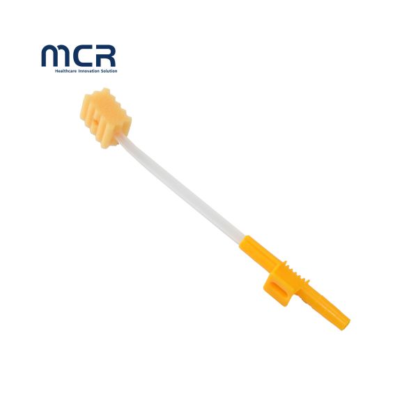 Disposable Medical Oral Care Suction Toothbrush And Swab Sponge Toothbrush