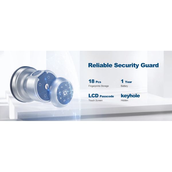 ODM App Control Outdoor Biometric Smart Fingerprint Door Lock With Keypad