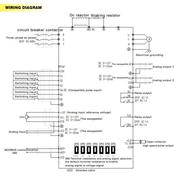1 HP Variable Frequency Drive VFD Inverter 3 Phase For Pump