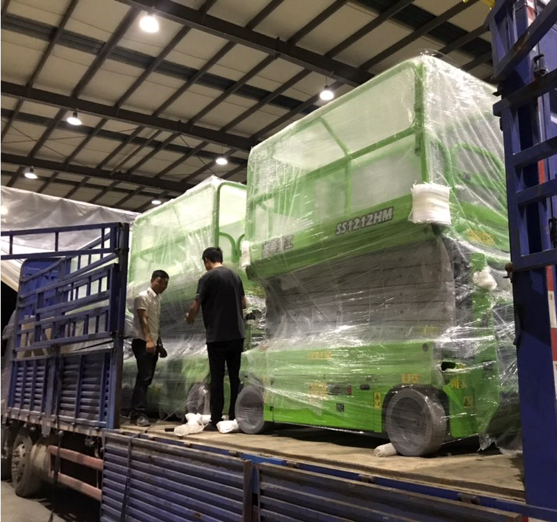 Long warranty EWPs scissor lift 12m Mobile Elevated work platforms for aerial working