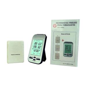 Indoor Thermometer Hygrometer With Wireless Outdoor Temperature Sensor And LCD Display