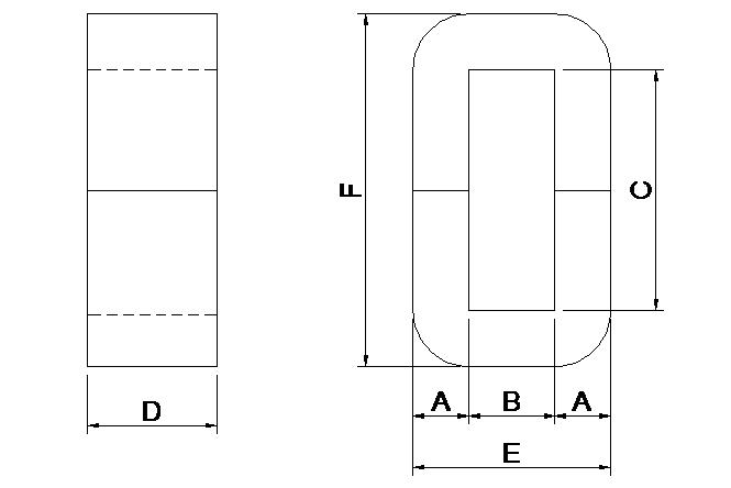 High Frequency use amorphous core, CD type