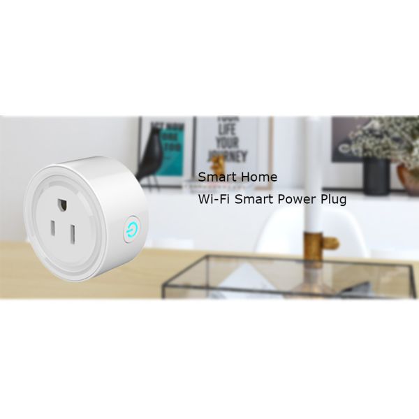 Small Wifi Smart Plug Socket Amazon Echo Assistant Compatible Remote Control Plug