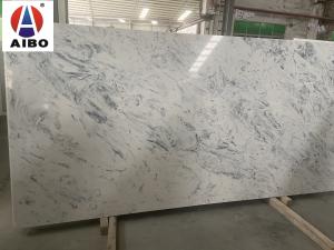 Wholesale NSF Calacatta Quartz Stone Slab With White Background Scratch Resistant from china suppliers