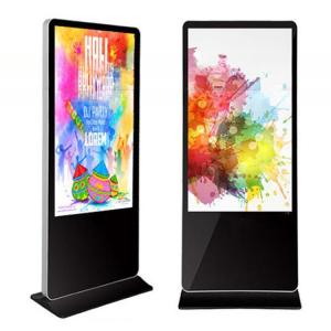 Wholesale 65&quot; inch floor stand LCD totem Kiosk advertising signage monitor UHD 4K resolution supportHD-MI DP VGA input from china suppliers