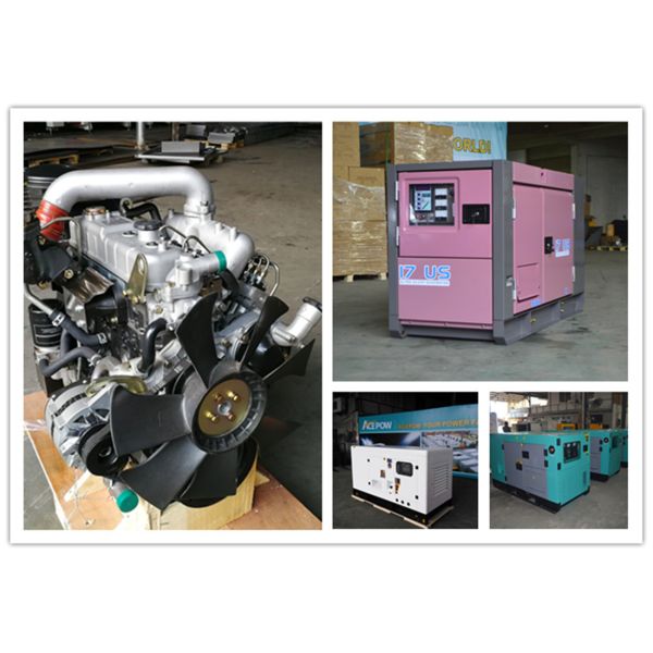 Steel 30KVA 380V Portable Silent Diesel Generator , Silent Generator For Home Use