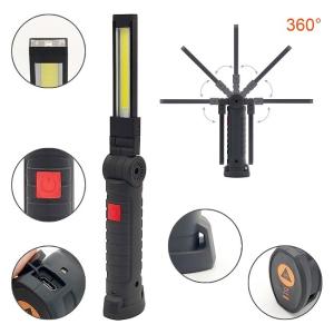 China Rechargeable Craftsman LED Work Lights 360 Deg Free Rotating 3W COB LED Work Light Torch 200 Lumen on sale