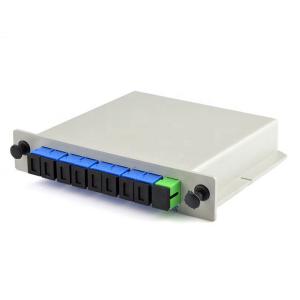 Wholesale DIN 1X8-PLC SC/UPC Fiber Optic PLC Splitter 1*8 Type 1260nm-1650nm Wavelength from china suppliers