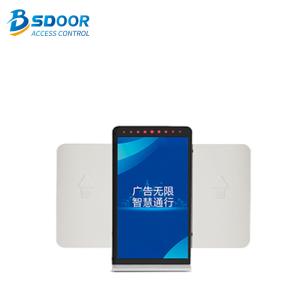 China Retractable SS304 Pedestrian Security Gate Rfid Card Reader on sale