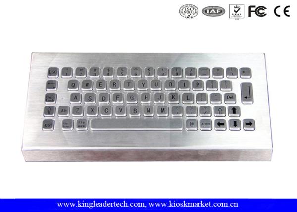 Quality Free Stand Desktop Ss Vandal Proof Keyboard Metal For Industrial Using for sale