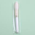 Modern White Handle Wool Makeup Brushes Fashionable Novel Boat Shape